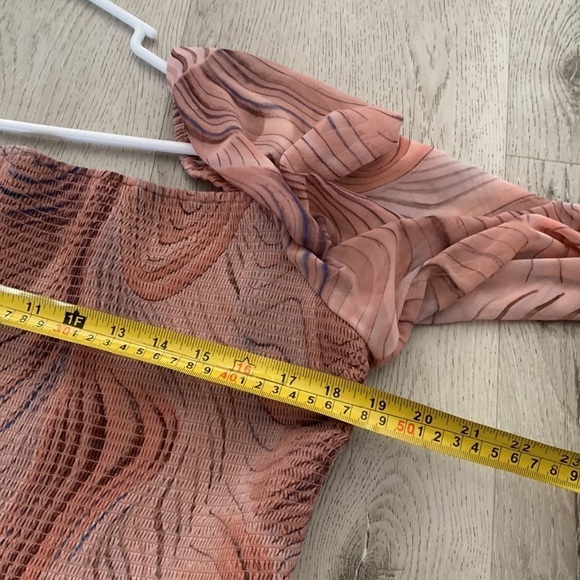 NWOT Wilfred Tempest Dress‎ size 2XL smocked long sleeves mini party pink - Picture 14 of 16